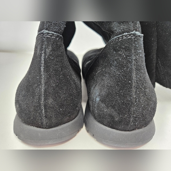 Jeffrey Campbell Endurance Mid Calf Boots Sz 11 Black Suede Winter  Slip Resist - Picture 9 of 14